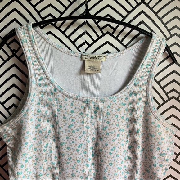 Vintage flower tank top cottage core farm y2k cute - Picture 3 of 3